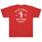 【SALE】Tシャツ★1,000円引きセール開催中！！！kg_shopの[★バック] GOUT ATTACK (文字ホワイト) ヘビーウェイトTシャツ