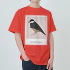 文鳥の背中のJAVA SPARROW (NORMAL) ヘビーウェイトTシャツ