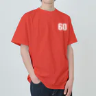 kg_shopの[☆両面] 還暦祝いTシャツ【視力検査表パロディ】 ヘビーウェイトTシャツ