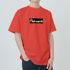 Mappila SHOPのFlatearth Box Logo (BLACK) フラットアース ボックスロゴ(ブラック) Heavyweight T-Shirt