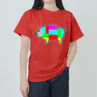 サトオのブタ肉 部位 ドット絵 Heavyweight T-Shirt