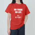 ニポトレ本舗☆投資家とトレーダーに捧ぐのNO TRADE NO LIFE ノートレード・ノーライフ ヘビーウェイトTシャツ