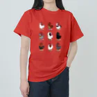 うずら話のいろんなニワトリちゃん図鑑 Heavyweight T-Shirt