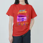 ivybloonの懐かしいラジカセ ヘビーウェイトTシャツ