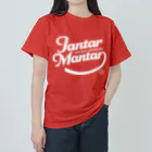 競馬おしゃれグッズ製作所のジャンタルマンタル（タイポグラフィWHITE） ヘビーウェイトTシャツ