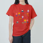 赤石工房(くまごろう屋)のくまごろうとその仲間たち ヘビーウェイトTシャツ