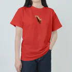 志瓜のSUZURIの赤色のアルトサクソフォン Heavyweight T-Shirt