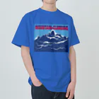 PALA's SHOP　cool、シュール、古風、和風、のmountain-climbing　登山 ヘビーウェイトTシャツ