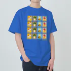 Quatre Illustrationのキャトル切手_お野菜ファッションB 4×4 Heavyweight T-Shirt