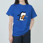 PokuStarのトラが走り、穴をあける ヘビーウェイトTシャツ