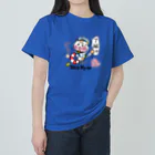 旅猫王子れぉにゃん👑😼公式(レイラ・ゆーし。)の夏のマリン☆れぉにゃん ヘビーウェイトTシャツ