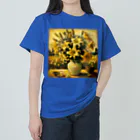 Dexsterのゴッホ風「ユリ」 Lily Van Gogh style01 ヘビーウェイトTシャツ