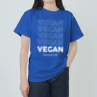 Let's go vegan!のBecause I give a **** ヘビーウェイトTシャツ