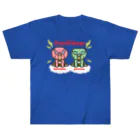 segasworksのオニケラちゃん！(2 types of Triceratops) ヘビーウェイトTシャツ