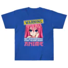 World_Teesの警告：勝手にアニメについて話し始めるかもしれません Heavyweight T-Shirt