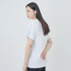 LalaHangeulのコンゴウフグ　ハングルデザイン(サークル) ヘビーウェイトTシャツ