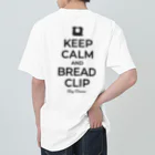 kg_shopの[☆両面] KEEP CALM AND BREAD CLIP [ブラック]  Heavyweight T-Shirt