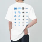 kg_shopの[☆両面] 紙とめるやつ【視力検査表パロディ】 ヘビーウェイトTシャツ