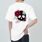 yuki-tsubakiのBetty skull 花 Heavyweight T-Shirt