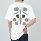 たっちからぁショップのなでなで野菜アースカラー Heavyweight T-Shirt