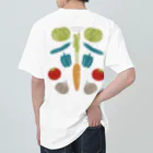 たっちからぁショップのなでなで野菜ビビット Heavyweight T-Shirt