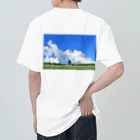 pattedyrの高原の青空 ヘビーウェイトTシャツ