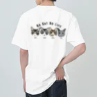 みきぞーん｜保護猫 ミッキー画伯と肉球とおともだちのmoo& chah & guri & ari  Heavyweight T-Shirt