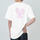 栗坊屋のピンクのピグミーシーホース Heavyweight T-Shirt