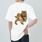 茶太郎🐱とモンブランの茶太郎のヤベッ！シリーズ ヘビーウェイトTシャツ