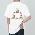 ニマメのTOTONOU_サウナCAT ヘビーウェイトTシャツ