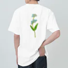 segasworksのForget me not（勿忘草と燕ちゃん） ヘビーウェイトTシャツ