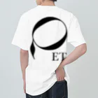 Egyptian TriangleのET "Q" BLK ヘビーウェイトTシャツ