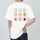 kokobookのHow to eat 食パン Heavyweight T-Shirt