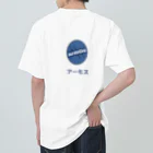 fouomoi-remakeのブルーバックロゴT ヘビーウェイトTシャツ