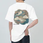 aokitaの【BLUE NORTH】空模様デザイン ヘビーウェイトTシャツ