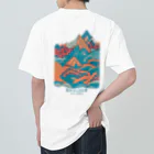 aokitaの【BLUE NORTH】ボルダーデザイン5 ヘビーウェイトTシャツ