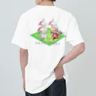 アルカナマイル SUZURI店 (高橋マイル)元ネコマイル店のスリーナイトセンシ(カタカナver.) Japanese katakana Heavyweight T-Shirt