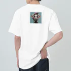 おしゃれな動物のおしゃれなゾウ Heavyweight T-Shirt