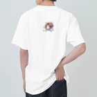 Happy Hub"（ハッピー・ハブ）の猫ギャル振り袖 Heavyweight T-Shirt