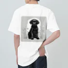 Labradorの黒Lab.グッズ ヘビーウェイトTシャツ