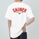 Super Sauna StyleのSAUNER1137 Red Heavyweight T-Shirt