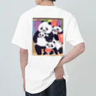 CuteInkoMunchのパンダの冒険 Heavyweight T-Shirt