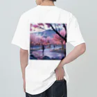 AQUAMETAVERSEの満開の桜を鑑賞する私 アメジスト 2846 Heavyweight T-Shirt