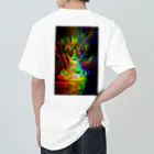 IKOTENYOKUのグリッチアート:アデニウム ヘビーウェイトTシャツ