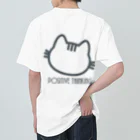 PT @ key-_-bouのポジティブ猫 ４代目 ヘビーウェイトTシャツ