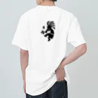 Like Native Americanのココペリ&彫金工具　デザイン Heavyweight T-Shirt