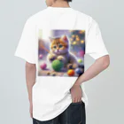 kangekiの遊ぶにゃんこNo.7 Heavyweight T-Shirt