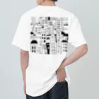 Azure-のバックプリントTシャツ Heavyweight T-Shirt