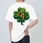 風光と妖精の四葉のくろーばー44 ヘビーウェイトTシャツ