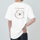 ねこのにゃむ@はせにゃむのでかねこくん ヘビーウェイトTシャツ